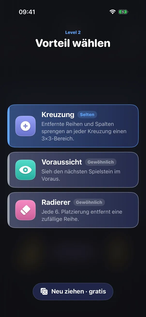 Vorteil wählen